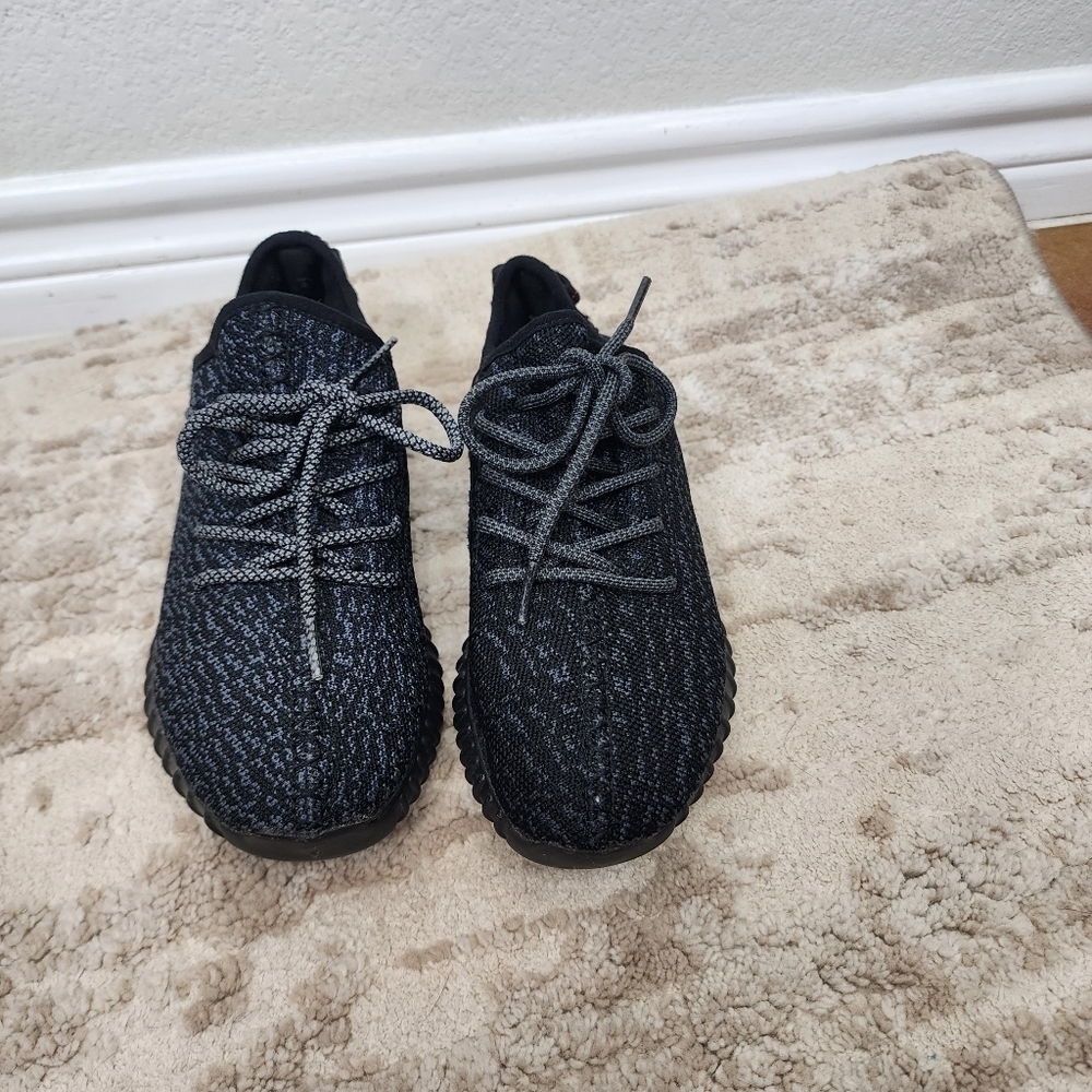 Adidas Yeezy Boost Black Sneakers Size 6